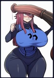 ai ai_art ai_assisted ai_generated ass_shake blue_lock breasts kurona_ranze mtf_transformation