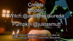 1girls 3d 3d_animation ejaculation female female_focus female_only halloween halloween_pumpkin semen sirkemetnsfw tagme video