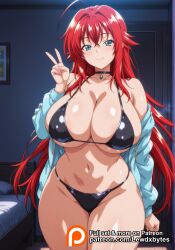 rias gremory from high school dxd by lewdxbytes