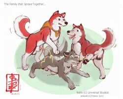 animal_genitalia balls balto balto_(series) bodily_fluids canid canine canis digital_sketch domestic_dog dominant domination/submission english_text father_(lore) father_and_child father_and_child_(lore) father_and_son father_and_son_(lore) fennec_(artist) feral ftm_crossgender ftm_transformation gender_transformation genital_fluids genitals group group_sex husky hybrid incest incest_(lore) jenna_(balto) kerchief knot_in_sheath kodiak_(balto) male male/male mammal nordic_sled_dog parent_(lore) parent_and_child_(lore) parent_and_son_(lore) peeing rule_63 sex sheath son_(lore) spitz steam submissive tail text threesome transformation trio universal_studios urine urine_on_balls urine_on_body urine_on_butt urine_on_face watersports wolf wolfdog