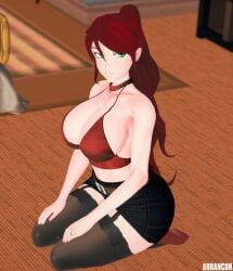 pyrrha nikos from rwby by arrancon