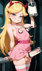 aged_up_character ai ai_generated big_penis blonde_hair blue_eyes futanari milking_machine pointy_breasts star_butterfly star_vs_the_forces_of_evil
