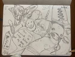 4:3 anthro ball_gag bite_mark bite_mark_on_breast bodily_fluids bondage bound canid canine chastity_cage chastity_device collar degradation electrostimulation female fox gag genital_fluids humiliation intersex intersex/female mammal nipple_piercing nipples piercing rope solo stinkyfoxcomics urine watersports