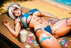 after_rape ai_generated beach bukkake female laying_on_back league_of_legends left_alone_after_sex rape riven sexy sunny unconscious volleyball_uniform