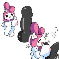 big_breasts breasts dildo my_melody penis sanrio