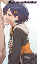 1boy 1girls 2026 ai_generated artist_name belle_(zenless_zone_zero) blowjob blowjob_face blush clothed_female_nude_male cock cum cum_in_mouth dick ear_piercing earrings electroworld erection fellatio female hi_res high_quality high_resolution highres hood hood_down hooded_jacket hoodie jewelry licking male_pubic_hair nude oral oral_sex patreon patreon_username penis pubic_hair solo_focus stable_diffusion straight sucking testicles uncensored veins veiny_penis watermark zenless_zone_zero