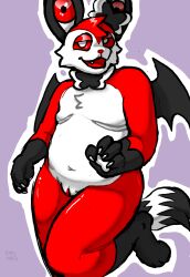 andromorph anthro bat_wings bow_accessory eeveelution generation_6_pokemon hi_res intersex male mastectomy_scar membrane_(anatomy) membranous_wings nintendo pokemon pokemon_(species) puppyparty scar slightly_chubby solo sylveon trans_(lore) wings