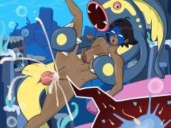 2025 brown_hair coral cum cum_in_pussy cum_inside cum_leaking dark-skinned_female dark_skin eelektross ejaculation excessive_cum generation_5_pokemon groping groping_breasts groping_from_behind holding_legs impregnation legs_spread mask nude nude_female ovum penetration pokemon pokemon_(species) pokephilia seaworthy sollyzcrown sperm_cell sperm_meets_ovum spooning spread_legs superheroine underwater underwater_sex x-ray