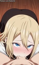 1boy 1girls 2026 ai_generated blowjob blush cum cum_in_mouth deepthroat fellatio female hattori34 hayasaka_ai kaguya-sama_wa_kokurasetai_~tensai-tachi_no_renai_zunousen~ penis penis_in_mouth school_uniform schoolgirl veiny_penis