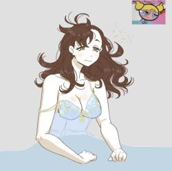 1girls artist_request big_breasts breasts brown_eyes brown_hair capcom chun-li exhausted long_hair messy_hair nightgown nipple_slip nipples nipples_visible_through_clothing peeking_nipple peeping pyjamas see-through see-through_clothing strap_slip street_fighter tired tired_eyes