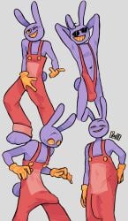 1boy 2026 3_toes 5_fingers anthro bulge clothed clothed_anthro clothed_male clothing colored detailed_bulge digital_drawing_(artwork) digital_media_(artwork) english_text erection erection_under_clothing eyewear feet fingers genital_outline gesture glitch_productions gloves hand_gesture hand_on_crotch hand_on_own_crotch handwear hi_res jax_(tadc) jax_(the_amazing_digital_circus) lagomorph lemy00n_aid leporid male male_only mammal mankini middle_finger monotone_background monotone_body navel noseless one-piece_swimsuit overalls penis_outline purple_body rabbit red_clothing red_mankini red_one-piece_swimsuit red_overalls red_sling_bikini red_swimwear short_tail simple_background sling_bikini smile solo sound_effects standing sunglasses swimwear tail teeth tenting text the_amazing_digital_circus toes wearing_sunglasses yellow_clothing yellow_eyes yellow_gloves yellow_handwear yellow_teeth