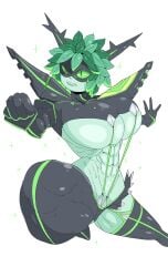 1female 1girls abs adventure_time big_breasts big_hips breasts cosplay female female_only green_eyes green_hair huge_breasts huntress_wizard kill_la_kill large_breasts leaf_hair matoi_ryuuko_(cosplay) nsfw senketsu_(cosplay) sexy short_hair skimpy skimpy_clothes 그럭저럭러키