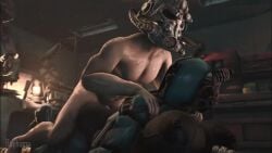 1boy 1girls 3d ada_(fallout) animated assaultron fallout fallout_4 male/female male_human/female_robot no_sound rayhuma robot robot_girl tagme video