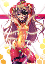 asuka_langley_sohryu belt blindfold blue_eyes bondage brown_hair chains clothing collar cum female gag gagged hair hairband human humiliation kouguchi_moto long_hair neon_genesis_evangelion nipple_piercing nipple_rings nipples piercing plugsuit rebuild_of_evangelion saliva slave small_breasts solo spt_shopping straight_hair tears tentacle tentacle_on_female test_plugsuit vibrator