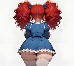 1girls ai_generated back back_view big_ass big_breasts big_butt brasil_louco bubble_ass bubble_butt doll female female_only full_body fully_clothed huge_breasts poppy_(poppy_playtime) poppy_playtime seductive seductive_look shortstack simple_background solo solo_female solo_focus tagme white_background