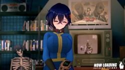1girls 3d abf_mmd animated anna_anon belle_(zenless_zone_zero) big_breasts blue_hair blue_hair_female bouncing_breasts cleavage clothed_female english_audio english_subtitles english_voice_acting fallout half-dressed half_naked half_naked_female koikatsu pixiewillow proxy_(zenless_zone_zero) solo_female sound tagme tv video voice_acted zenless_zone_zero