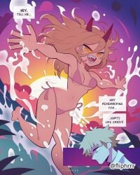 1girls 2d 2d_(artwork) 2d_artwork afternoon afternoon_sky almost_naked almost_nude armpits average_breasts bare_armpits bare_arms bare_belly bare_calves bare_chest bare_hands bare_hips bare_knees bare_legs bare_midriff bare_navel bare_shoulders bare_skin bare_thighs bare_toes barefoot belly belly_button bikini bikini_bottom bikini_only bikini_top blonde-haired_female blonde-haired_male blonde_female blonde_hair blonde_hair_female blue_sky bouncing_breasts bouncing_tits breasts calves chainsaw_man clouds collarbone crosshair_pupils curvaceous curvaceous_body curvaceous_female curvaceous_figure curvaceous_hips curvaceous_thighs curvy curvy_body curvy_female curvy_figure curvy_hips curvy_thighs day daylight daytime demon denji_(chainsaw_man) depressed devil dialogue dialogue_box digital digital_art digital_drawing digital_drawing_(artwork) digital_media digital_media_(artwork) english english_dialogue english_text exposed_armpits exposed_arms exposed_belly exposed_chest exposed_hips exposed_legs exposed_midriff exposed_navel exposed_shoulders exposed_skin exposed_thighs exposed_toes feet female female_focus female_only fingers fliphrrr full_body groin hair_between_eyes halterneck high_resolution highres horn horns inframammary_fold knees lean_figure legs long_hair looking_at_viewer medium_breasts midriff mostly_nude naked naked_female naked_woman narrow_waist navel nearly_nude nude nude_female nudity ocean open_mouth open_mouth_smile outdoor outdoor_nudity outdoors outside parted_lips pear-shaped_figure pink_bikini pink_bikini_bottom pink_bikini_top pink_swimsuit pink_swimwear power_(chainsaw_man) practically_nude red_horn red_horns sea seaside shaking_breasts shoulders side-tie_bikini sky slender_body slender_waist slim_waist smile smiley_face smiling smiling_at_viewer solo string_bikini sunset swimsuit swimwear text text_box thick_thighs thighs toes tongue upper_teeth water waves wide_hips yellow-eyed_female yellow_eyes