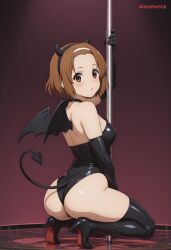 ai_assisted ai_generated artist_name artist_request ass demon_girl doggy_style female female_focus girl k-on! pole pole_dancing ritsu_tainaka_(k-on!) schoolgirl