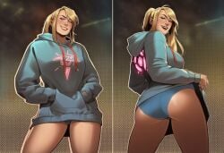 1girls ai_generated ass big_ass big_breasts big_thighs blonde_female blonde_hair breasts casual casual_clothes clothing curvaceous curvy curvy_figure digital_media_(artwork) female hips hourglass_figure huge_ass huge_breasts huge_thighs jacket large_ass large_breasts large_thighs legs light-skinned_female light_skin mature mature_female metroid nintendo phophopho samus_aran slim_waist thick thick_hips thick_legs thick_thighs thighs voluptuous waist wide_hips