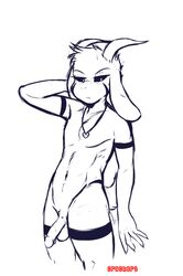 asriel_dreemurr balls caprine crackers cut_(disambiguation) goat half-erect horn humanoid_penis jewelry looking_at_viewer male male_only mammal navel necklace nude penis signature simple_background solo undertale video_games white_background