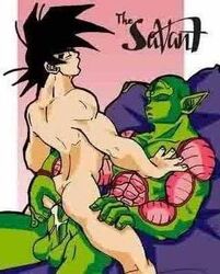 2boys anal boner dragon_ball dragon_ball_z erection gay male male_only namekian nude piccolo saiyan sex son_goku straight_hair the_savant uncensored yaoi