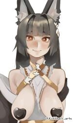 1girls 2d 2d_(artwork) 2d_artwork adult adult_female animal_ear_fluff animal_ears background big_boobs big_breasts black-haired_female black_hair black_pasties blank_background blunt_bangs breasts breasts_apart busty busty_female busty_girl closed_mouth_smile dark_hair digital digital_art digital_drawing digital_drawing_(artwork) digital_media digital_media_(artwork) drawing exposed eyebrows_visible_through_hair fanart fanart_from_twitter female female_focus female_only game_character half_naked half_nude heart_pasties hoshimi_miyabi hoyoverse koffre3_arts large_boobs large_breasts lean_figure light_smile long_hair looking_at_viewer mature mature_female mature_woman mihoyo monotone_background naked naked_female naked_woman narrow_waist nipple_pasties nude nude_female nudity one_color_background partially_undressed pasties plain_background portrait red-eyed_female red_eyes sagging_boobs sagging_breasts semi_nude shoulders slender_body slender_waist slight_smile slim_female slim_waist smile smiley_face smiling smiling_at_viewer solid_color_background solo standing upper_body video_game video_game_character video_games white_background white_pupils woman zenless_zone_zero