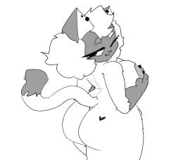 1girls anthro artszinco ass breasts feline female furry jaime_(artszinco) nude tagme