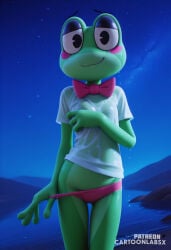 3d 3d_(artwork) ai_generated cute cute_face frog grabbing green_skin hot panties panties_around_leg panties_aside panties_down panties_removed petite petite_body petite_female pulling pulling_clothing pulling_down_pants pulling_panties ribbit_(tadc) ribbit_(the_amazing_digital_circus) sexy stripping taking_clothes_off taking_off_panties the_amazing_digital_circus