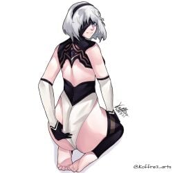 1:1 1:1_aspect_ratio 1girls 2d 2d_(artwork) 2d_artwork ankles ass ass_cleavage ass_crack back background blank_background blindfold blindfolded blindfolded_female blue-eyed_female blue_eyes breasts butt calves digital digital_art digital_drawing digital_drawing_(artwork) digital_media digital_media_(artwork) drawing elbow_gloves elbows feet female female_focus female_only fingers full_body gloves groin hand_on_ass hand_on_butt hand_on_leg hand_on_own_ass hand_on_own_butt hand_on_own_leg hand_on_own_thigh hand_on_thigh head_tilt knees lean_figure legs legs_folded leotard long_gloves looking_at_viewer looking_back looking_back_at_viewer median_furrow monotone_background narrow_waist nier nier:_automata nier_(series) one_color_background plain_background seiza short_hair shoulders sideboob sitting sitting_on_feet sitting_on_floor sitting_on_ground sitting_on_knees sitting_on_leg sitting_on_soles slender_body slender_waist slim_female slim_waist soles solid_color_background solo thick_ass thick_butt thighs tilted_head toes topwear touching_ass touching_butt touching_leg touching_thigh white-haired_female white_background white_hair wide_hips yorha_2b
