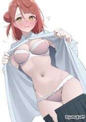 1girls 2d 2d_(artwork) 2d_artwork ashamed average_breasts background bare_armpits bare_belly bare_hips bare_midriff bare_navel bare_skin belly belly_button blank_background blunt_bangs blush_face blush_lines blushing blushing_at_viewer blushing_female blushing_lines bra breasts brown-haired_female brown_hair character_request cleavage copyright_request curvaceous curvaceous_body curvaceous_female curvaceous_figure curvaceous_hips curvy curvy_body curvy_female curvy_figure curvy_hips digital digital_art digital_drawing digital_drawing_(artwork) digital_media digital_media_(artwork) drawing embarrassed embarrassed_exposed_female embarrassed_expression embarrassed_female embarrassed_naked_female embarrassed_nude_female embarrassed_underwear_female exposed exposed_armpits exposed_belly exposed_hips exposed_midriff exposed_navel exposed_skin exposing exposing_breasts exposing_chest exposing_self eyebrows_visible_through_hair female female_focus female_only fingers flushed flushed_face flustered flustered_female frilled_bra frilled_panties frilled_underwear from_below_view from_front front_view groin hair_bun hair_clip hair_clips hairclip hairclips half_naked half_nude head_tilt hip_dips hourglass_figure inguinal_crease inguinal_ligament lean_figure long_hair looking_at_viewer love_live! love_live!_nijigasaki_high_school_idol_club low-angle_shot low_angle_view matching_underwear medium_breasts medium_hair midriff monotone_background naked naked_female naked_shirt naked_woman narrow_waist navel nude nude_female nudity one_color_background open_clothes open_clothing open_mouth open_shirt open_topwear panties parted_lips partially_undressed pink_bra pink_panties pink_underwear plain_background portrait presenting_breasts revealing_breasts semi_nude shirt shoulders showing_breasts showing_chest single_hair_bun single_side_bun skindentation skirt skirt_aside skirt_down slender_body slender_waist slim_female slim_waist solid_color_background solo standing thigh_gap thighs tied_hair tilted_head tongue top_view uehara_ayumu unbuttoned unbuttoned_shirt underwear undressing undressing_self upper_body view_from_below viewed_from_below white_background white_shirt white_topwear wide_hips yellow-eyed_female yellow_eyes
