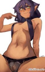 1girls 2d 2d_(artwork) 2d_artwork almost_naked almost_nude arm_behind_back average_breasts background bare_arms bare_belly bare_chest bare_hands bare_hips bare_legs bare_midriff bare_navel bare_shoulders bare_skin bare_thighs belly belly_button bikini bikini_bottom bikini_top black_bikini black_bikini_bottom black_bikini_top black_swimsuit black_swimwear blank_background breasts breasts_apart brown-skinned_female brown_skin brown_skinned_female camel_toe cameltoe cleft_of_venus collarbone digital digital_art digital_drawing digital_drawing_(artwork) digital_media digital_media_(artwork) drawing exposed exposed_arms exposed_belly exposed_chest exposed_hips exposed_legs exposed_midriff exposed_navel exposed_shoulders exposed_skin exposed_thighs eyebrows_visible_through_hair female female_focus female_only fingers fit_female groin hair_between_eyes hand_behind_back hi_res high_res high_resolution highres inframammary_fold jahy jahy-sama_wa_kujikenai! koffre3_arts lean_figure legs_apart legs_spread linea_alba long_hair looking_at_viewer looking_down looking_down_at_viewer medium_breasts midriff monotone_background mostly_nude naked naked_female naked_woman narrow_waist navel nearly_nude nipple_bulge nude nude_female nudity one_color_background partially_exposed_vulva partially_visible_vulva plain_background pointy_ears portrait practically_nude purple-haired_female purple_hair pussy_lips shoulders sitting slender_body slender_waist slim_female slim_waist solid_color_background solo spread_legs spreading_legs spreading_thighs stomach swimsuit swimwear thighs underboob upper_body vulva vulva_line white_background white_pupils yellow-eyed_female yellow_eyes