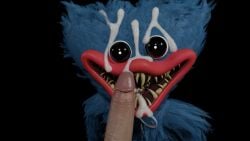 blender blue_body blue_fur cum cum_on_face cumshot gay huggy_wuggy human humanoid_genitalia humanoid_penis looking_at_viewer male male/male mob_entertainment monster penis poppy_playtime