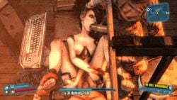 3d angel_(borderlands) animated borderlands borderlands_2 double_penetration fellatio hand_on_head oral sex siren_(borderlands) source_filmmaker spitroast tdw threesome uncensored