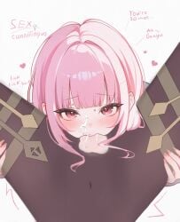 2girls artist_request blush clitoral_stimulation commentary cum cum_in_mouth cum_on_body cunnilingus ejaculation english_commentary facial female_ejaculation female_orgasm forced_orgasm ganyu_(genshin_impact) genshin_impact hololive hololive_english looking_at_another moaning mori_calliope multiple_girls non-web_source open_mouth oral orgasm pink_hair pussy pussy_juice source_request third-party_edit vaginal virtual_youtuber yuri