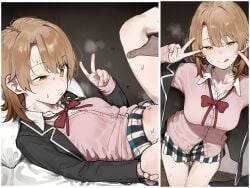 1girl 2koma abs absurdres ahegao ai_generated anime_style ass bald bbc bbc_slave big_penis black_male blacked breasts breeding bull cheating cuckold cuckolding curvy dark-skinned_male dark_skin deep_penetration double_v hentai hi_res high_quality high_resolution huge_cock interracial iroha isshiki_iroha large_penis light-skinned_female male_domination masterpiece missionary missionary_position muscular muscular_male netorare nipples ntr nude pale_skin patreon patreon_username peace_sign petite petite_body petite_breasts petite_female pussy raceplay sex small_breasts spread_legs sweat teen teen_girl teenage teenage_female teenage_girl teenage_tits teenager thighs voluptuous yahari_ore_no_seishun_lovecome_wa_machigatteiru. yonzu9797