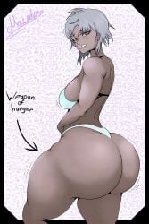 ass ass_focus back back_view beach big_ass big_butt bikini bikini_bottom bikini_top butt chainsaw_man fami_(chainsaw_man) fat_ass fat_butt fat_hips female female_focus female_only gigantic_ass huge_ass huge_breasts large_ass large_breasts macedon massive_ass massive_butt plump plump_ass solo thick_ass thick_butt thick_hips thick_legs thick_thighs thighs