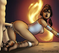 1boy 1girls all_fours anal avatar_legends clothed_sex clothing cum cum_in_ass cum_inside dark-skinned_female dark_skin doggy_style dubious_consent female hetero human interracial intheshade korra looking_back male male/female nude scott_jones sex shade shade_jones small_breasts smooth_skin straight the_avatar the_legend_of_korra water_tribe