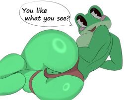 big_ass exposed_pussy glitch_productions ribbit_(the_amazing_digital_circus) teasing the_amazing_digital_circus thighs vagina
