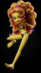 3d 3d_render adagio_dazzle adagio_dazzle_(eg) ai_assisted barefoot bikini bikini_bottom bikini_top black_bikini equestria_girls feet friendship_is_magic my_little_pony