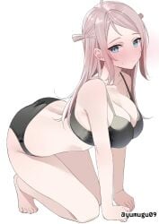 1girls 2d 2d_(artwork) 2d_artwork ahoge almost_naked almost_nude ankles arm_support ashamed back background bare_arms bare_back bare_calves bare_chest bare_hands bare_hips bare_knees bare_legs bare_shoulders bare_skin bare_thighs bare_toes barefoot big_boobs big_breasts black_bra black_panties black_underwear blank_background blush_face blush_lines blushing blushing_at_viewer blushing_female blushing_lines bra breasts busty busty_female busty_girl calves character_request cleavage collarbone copyright_request digital digital_art digital_drawing digital_drawing_(artwork) digital_media digital_media_(artwork) drawing embarrassed embarrassed_expression embarrassed_female exposed exposed_arms exposed_back exposed_chest exposed_hips exposed_legs exposed_shoulders exposed_skin exposed_thighs exposed_toes eyebrows_visible_through_hair feet female female_focus female_only fingers flushed flushed_face flustered flustered_female from_above from_side full_body groin head_tilt high-angle_shot hourglass_figure knees large_boobs large_breasts lean_figure legs long_hair looking_at_viewer matching_underwear median_furrow monotone_background mostly_nude naked naked_female naked_woman narrow_waist nearly_nude no_shoes nude nude_female nudity one_color_background panties parted_bangs plain_background portrait practically_nude shoulders side_view slender_body slender_waist slim_female slim_waist solid_color_background solo thighs three-quarter_view tilted_head toes underwear underwear_only viewed_from_above white_background wide_hips