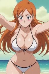 1girls ai_generated aindroidparanoid ass big_ass big_breasts big_butt bikini bleach breasts busty butt curvy cute fat_ass female female_only hair hi_res hips huge_breasts human inoue_orihime large_ass large_breasts legs narrow_waist nipples orihime_inoue slim_waist solo tagme thick_ass thick_thighs voluptuous waist wide_hips