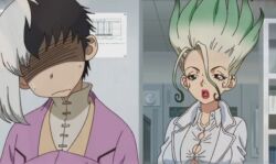 anime dr._stone dr.stone female_scientist genderswap ishigami_senku rin_penrose scientist