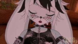 3d animated anthro anthro_on_anthro anthro_only balls ballsack big_penis black_hair blowjob blue_body blue_eyes blue_fur blush bunny bunny_ears cock cute dick femboy furry furry_only horny luxxi_bun luxxilunar moaning moaning_in_pleasure penis pov pov_blowjob rabbit sound sucking sucking_off sucking_penis tagme taker_pov video voice_acted white_hair
