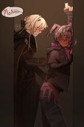 blonde_hair boy clothed_sex gay judelow purple_hair sharpness strength_smp
