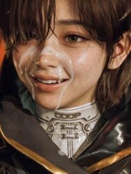 ai_generated cumshot cumshot_on_face evie_(stellar_blade) female licking_cum licking_own_lips realistic short_hair sleeping stellar_blade:_blood_rain tagme tomboy tomboyish video