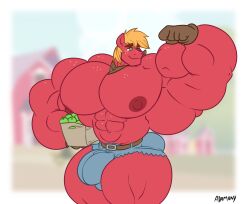 adamony bara big_macintosh_(mlp) horse hyper hyper_muscles my_little_pony