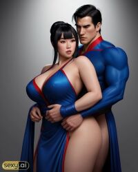 1boy1girl ai_generated alien alien_humanoid asían asian_female ass big_ass cheating cheating_wife chichi clark_kent crossover dc dc_comics dragon_ball dragon_ball_z duo eastern_and_western_character interracial interspecies light_skin male/female milf straight straight_hair superman voluptuous voluptuous_female wide_hips wife