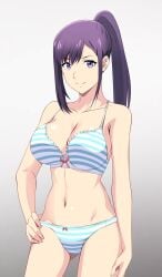 1girls absurd_res adult adult_female bad_id bad_pixiv_id bare_arms bare_belly bare_chest bare_hands bare_hips bare_legs bare_midriff bare_navel bare_shoulders bare_skin bare_thighs belly belly_button blue_bra blue_panties blue_underwear bra breasts busty busty_female cleavage closed_mouth_smile collarbone dot_nose exposed exposed_arms exposed_belly exposed_legs exposed_midriff exposed_shoulders exposed_thighs female female_focus female_only fingernails fingers frilled_bra frilled_underwear gradient_background grey_background groin hair_between_eyes half_naked half_nude hand_on_leg hand_on_own_leg hand_on_own_thigh hand_on_thigh hi_res hourglass_figure kiniro_tofu large_breasts lean_body lean_figure legs light-skined_female light-skinned light-skinned_female light_skin light_skin_female light_skinned light_skinned_female long_hair looking_at_viewer mature mature_female navel panties purple_eyebrows purple_eyes purple_eyes_female purple_hair purple_hair_female ribbon_bra ribbon_panties shoulders simple_background slender_body slender_waist slim_girl slim_waist smile smiley_face smiling smiling_at_viewer smirk solo solo_leveling standing striped_bra striped_panties striped_underwear sung_jin-ah thick_thighs thigh_gap thighs thin_waist underwear upper_body v-line white_background white_bra white_panties white_underwear wide_hips