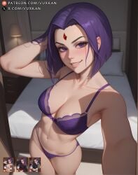 , ai_generated cartoon_network lingerie raven_(dc) selfie teen_titans vuxkan