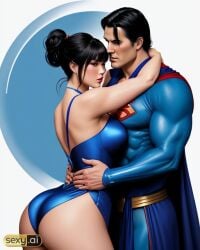 1boy1girl ai_generated alien alien_humanoid asían asian_female ass big_ass cheating cheating_wife chichi clark_kent crossover dc dc_comics dragon_ball dragon_ball_z duo eastern_and_western_character interracial interspecies light_skin male/female milf straight straight_hair superman voluptuous voluptuous_female wide_hips wife